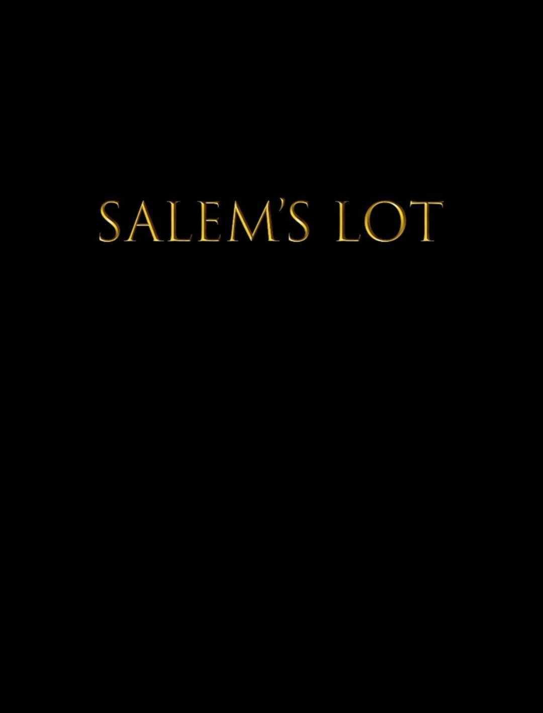 Salem's Lot (Remake) - Teaser Poster